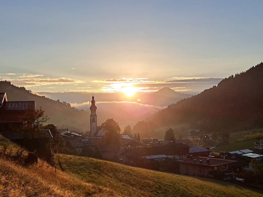 Sonnenaufgang in Oberau